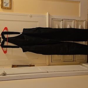 Head Skiwear black suspendered ski pants men's Sz L